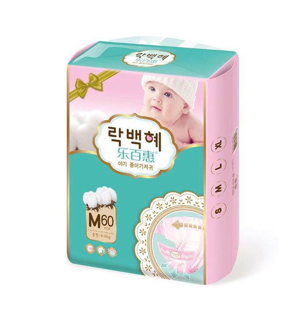 樂(lè)百惠紙尿褲M碼60片