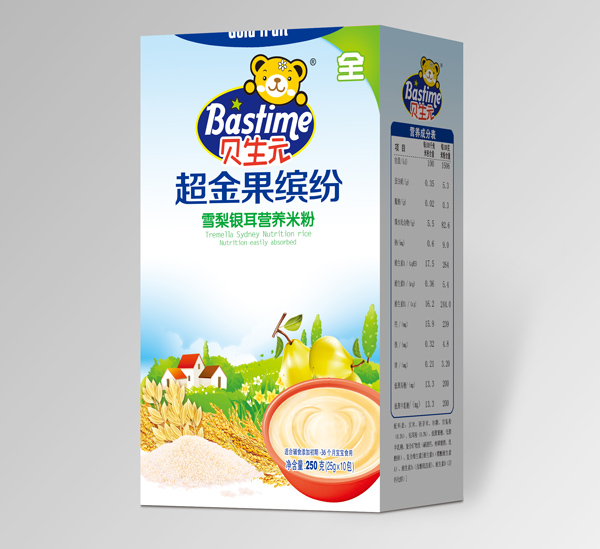 貝生元超金果繽紛雪梨銀耳營養(yǎng)米粉盒裝