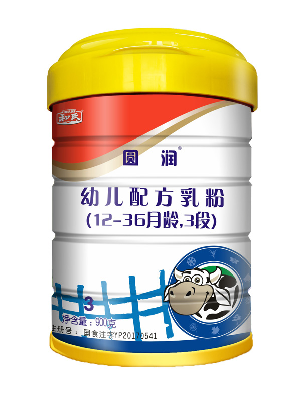 和氏圓潤幼兒配方乳粉3段