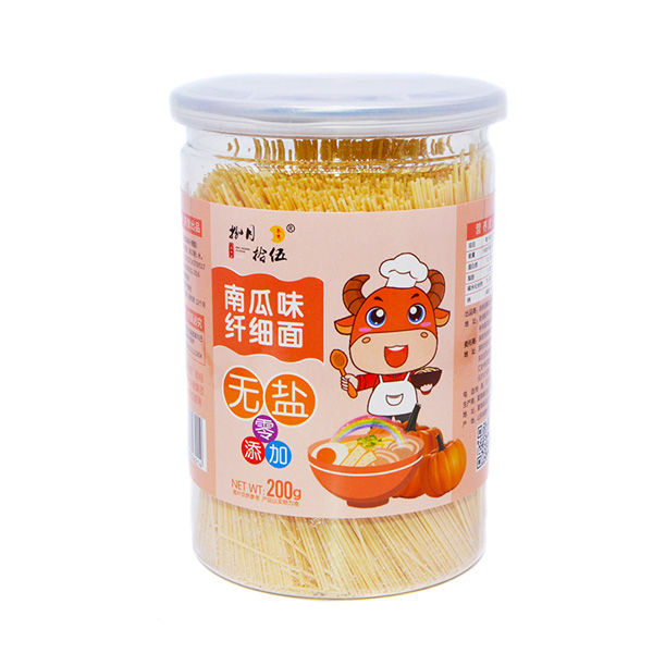 捌月拾伍無鹽南瓜味纖細(xì)面