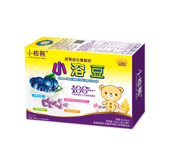 小棕熊藍莓益生菌酸奶小溶豆