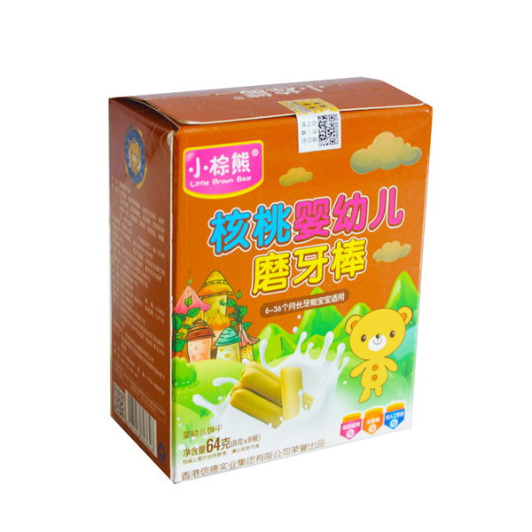 小棕熊核桃磨牙棒盒裝64g