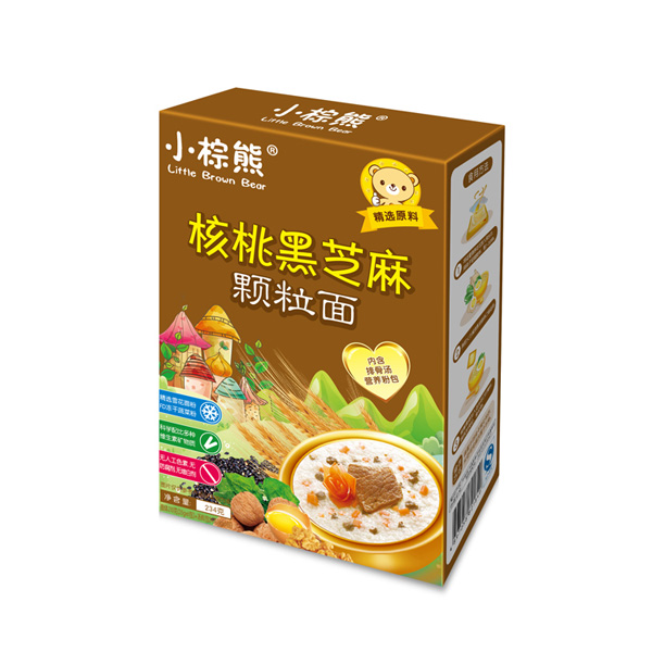 小棕熊核桃黑芝麻顆粒面豎盒