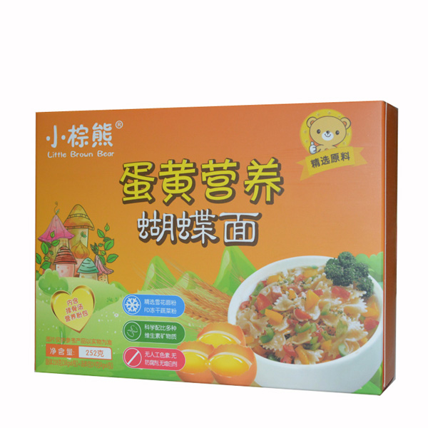 小棕熊蛋黃營(yíng)養(yǎng)蝴蝶面橫盒