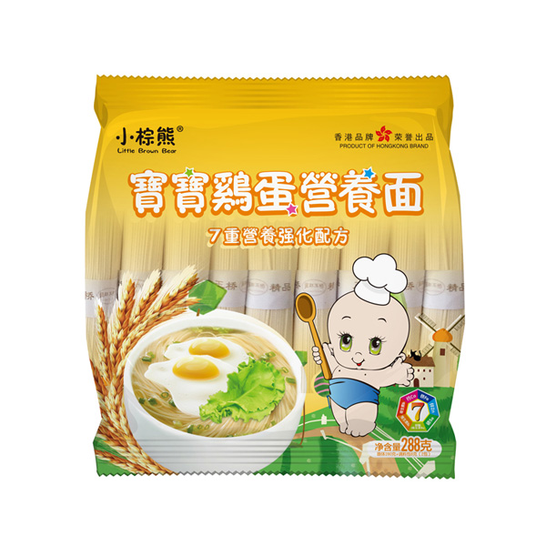 小棕熊寶寶雞蛋營(yíng)養(yǎng)面袋裝228g