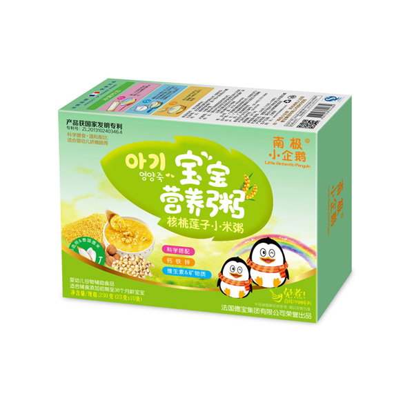南極小企鵝寶寶營(yíng)養(yǎng)粥核桃蓮子小米粥