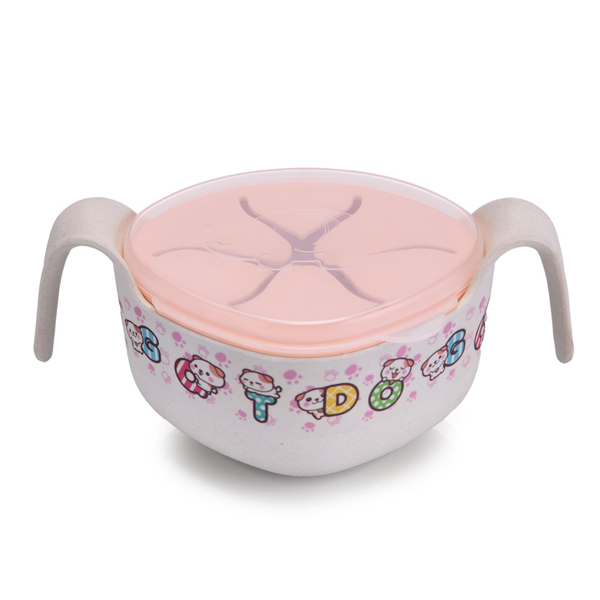 邦貝小象兒童竹纖維餐碗粉色.jpg