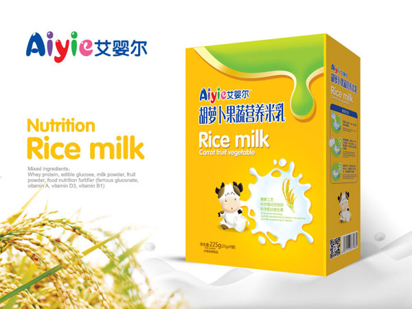 艾嬰爾胡蘿卜果蔬營養(yǎng)米乳盒裝