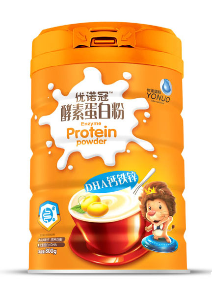 優(yōu)諾冠DHA鈣鐵鋅酵素蛋白粉