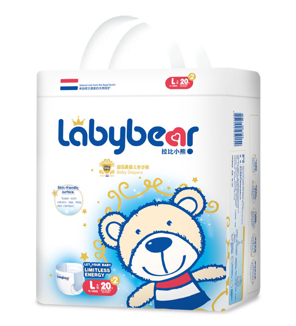 拉比小熊超級(jí)柔嬰兒拉拉褲L22