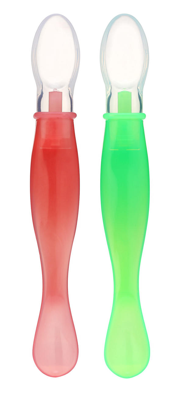 靚仔博士硅膠軟勺雙色