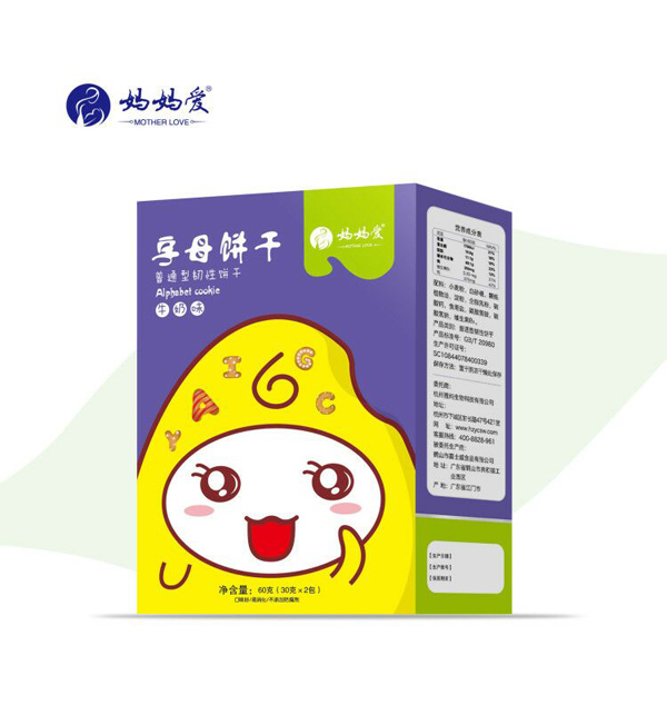 媽媽愛字母餅干-牛奶味