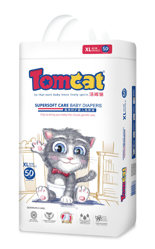湯姆貓高效呵護(hù)嬰兒紙尿褲XL50