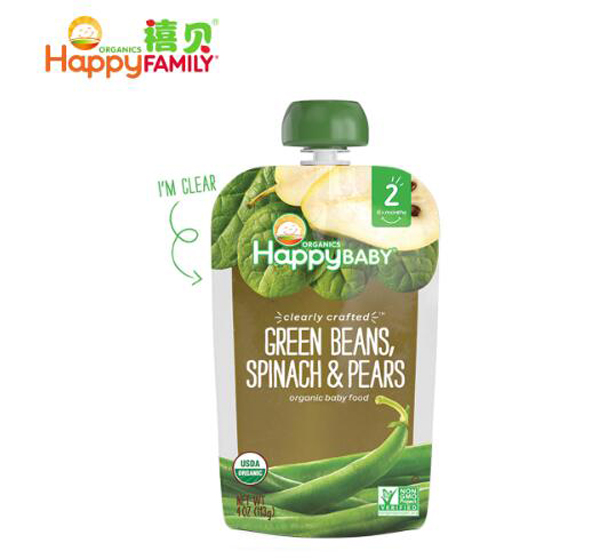 禧貝菠菜青豆梨泥
