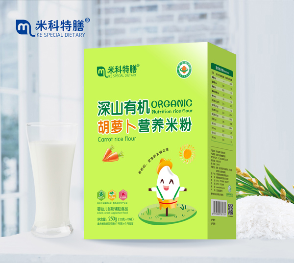 米科特膳深山有機(jī)胡蘿卜營(yíng)養(yǎng)米粉-盒裝600