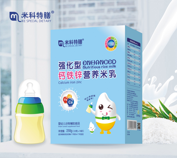 米科特膳強(qiáng)化型鈣鐵鋅營(yíng)養(yǎng)米乳-盒裝600