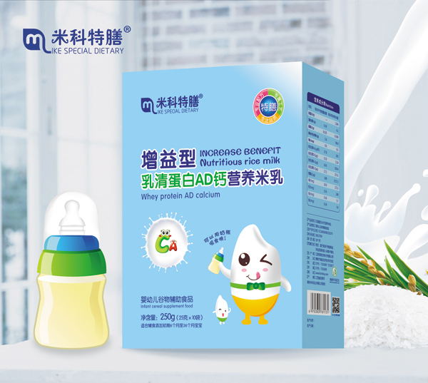 米科特膳增益型乳清蛋白AD鈣營(yíng)養(yǎng)米乳-盒裝600
