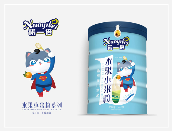 諾一倍水果小米粉-香橙淮山薏米 桶裝