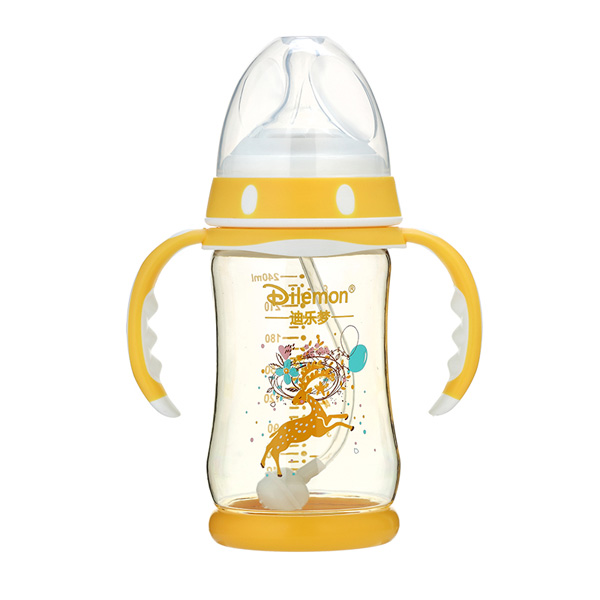 迪樂夢(mèng)PPSU奶瓶240ml橙色