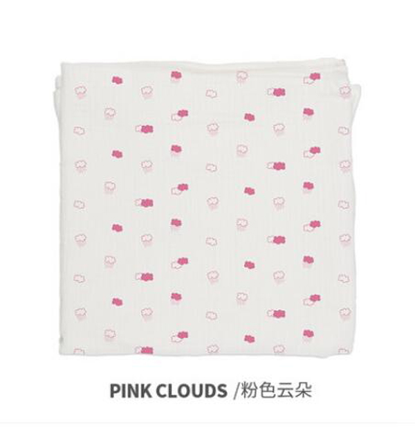 西班牙baby bites嬰兒Muslin多用途純棉襁褓包巾 粉色云朵.jpg 西班牙baby bites嬰兒Muslin多用途純棉襁褓包巾 粉色云朵.jpg