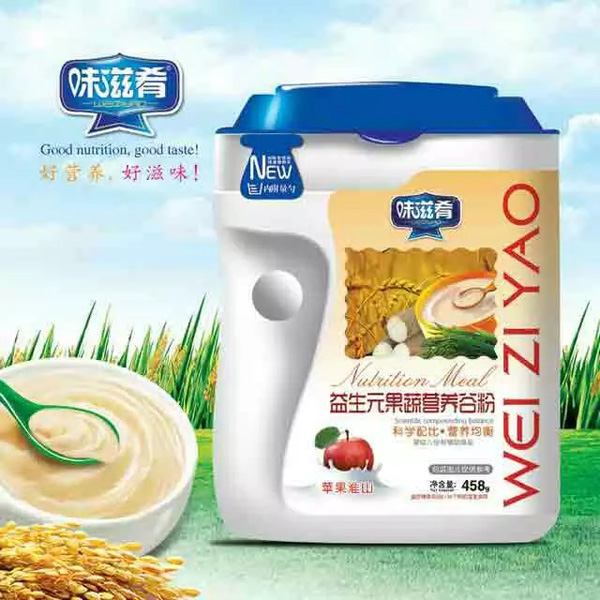 味滋肴益生元果蔬營(yíng)養(yǎng)谷粉-蘋(píng)果淮山 聽(tīng)裝