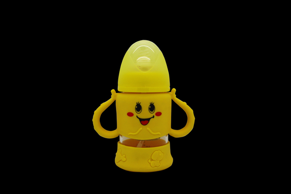 貝臣160ml寬口章魚(yú)硅膠套晶鉆自動(dòng)吸奶瓶