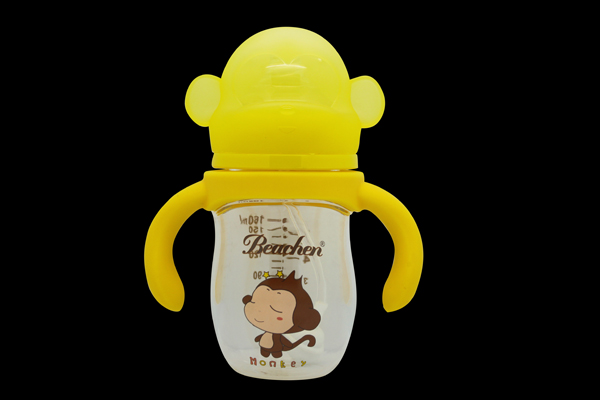 貝臣160ml 寬口小美猴晶鉆玻璃奶瓶