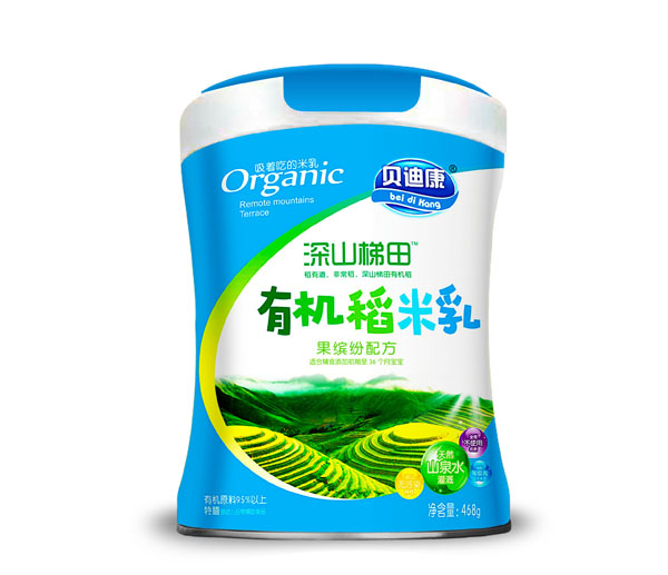 貝迪康深山梯田有機(jī)稻米乳-果繽紛配方 聽裝