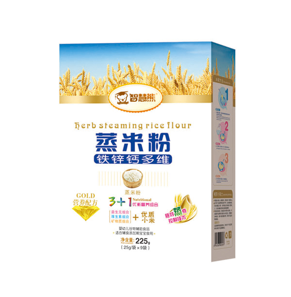 智慧熊蒸米粉-鈣鐵鋅多維 盒裝