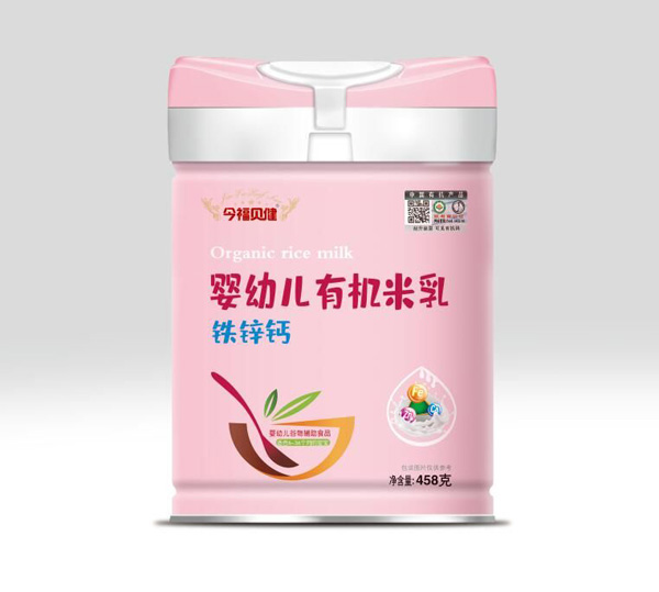 今福貝健嬰幼兒有機米乳-鐵鋅鈣罐裝