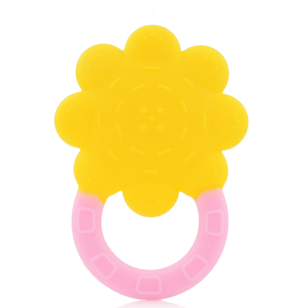 媽咪王子花型牙膠 黃色