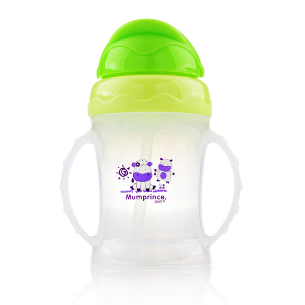 媽咪王子雙柄高級(jí)飲水杯240ml 綠色