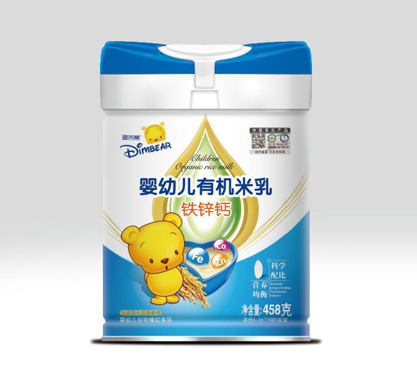 迪米熊嬰幼兒有機(jī)米乳-鐵鋅鈣罐裝