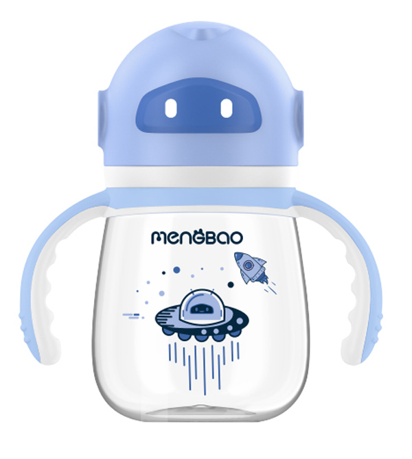 盟寶機器人PPSU奶瓶 藍色