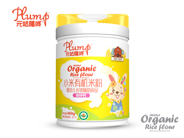 元咕隆咚小米有機米粉-鐵鋅鈣