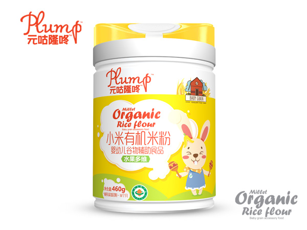 元咕隆咚小米有機米粉-水果多維