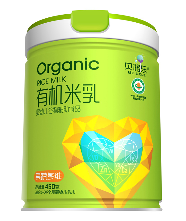 貝格樂有機(jī)米乳-果蔬多維 聽裝