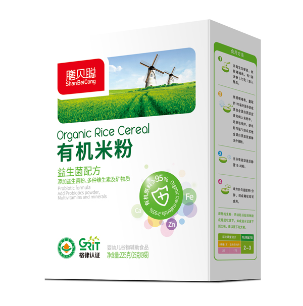 膳貝聰益生菌有機(jī)米粉 盒裝