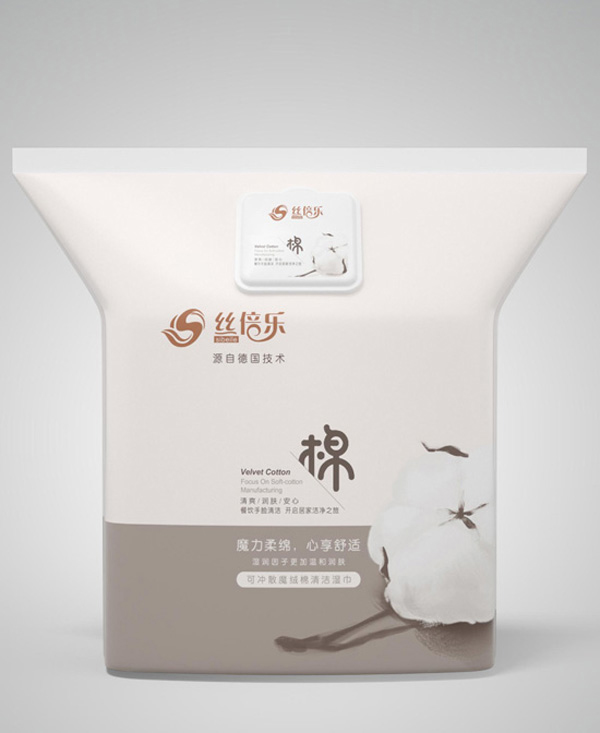 絲倍樂可沖散魔絨棉清潔濕巾