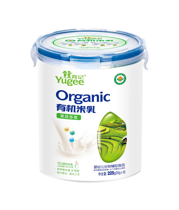 育記有機(jī)米乳-果蔬多維225克樂(lè)扣裝