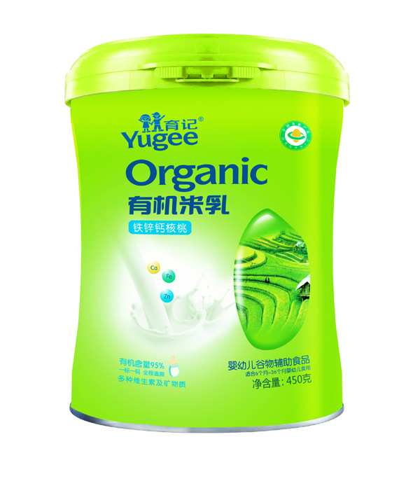 育記鐵鋅鈣核桃有機(jī)米乳450克
