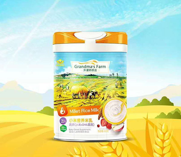 外婆的農(nóng)莊小米營養(yǎng)米乳-高鋅(小米+DHA果蔬)