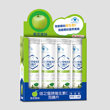 藍(lán)帽紐之堡泡騰片 青蘋果味