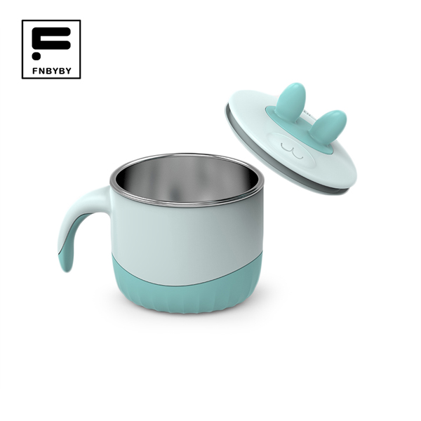 菲尼貝貝B2357萌兔不銹鋼水杯