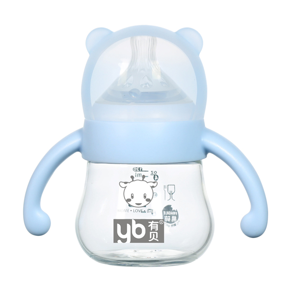有貝玻璃奶瓶4101 藍色