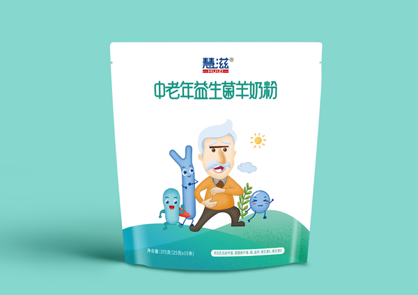 慧滋中老年益生菌羊奶粉375克袋