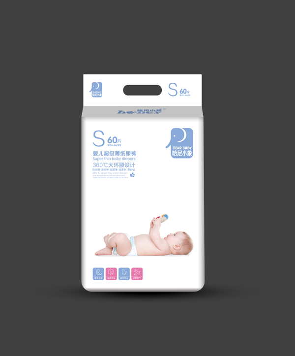 哈尼小象嬰兒超級薄紙尿褲 S60�.jpg 哈尼小象嬰兒超級薄紙尿褲 S60�.jpg