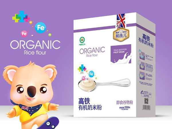 熊孩兒高鐵有機奶米粉 盒裝