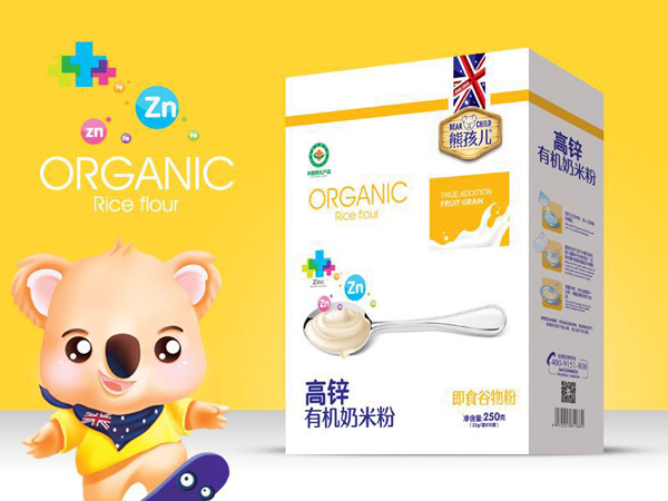 熊孩兒高鋅有機奶米粉 盒裝