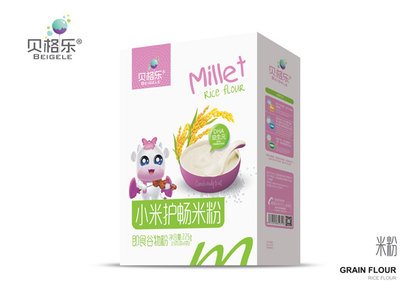 貝格樂小米護暢米粉-DHA益生元 盒裝